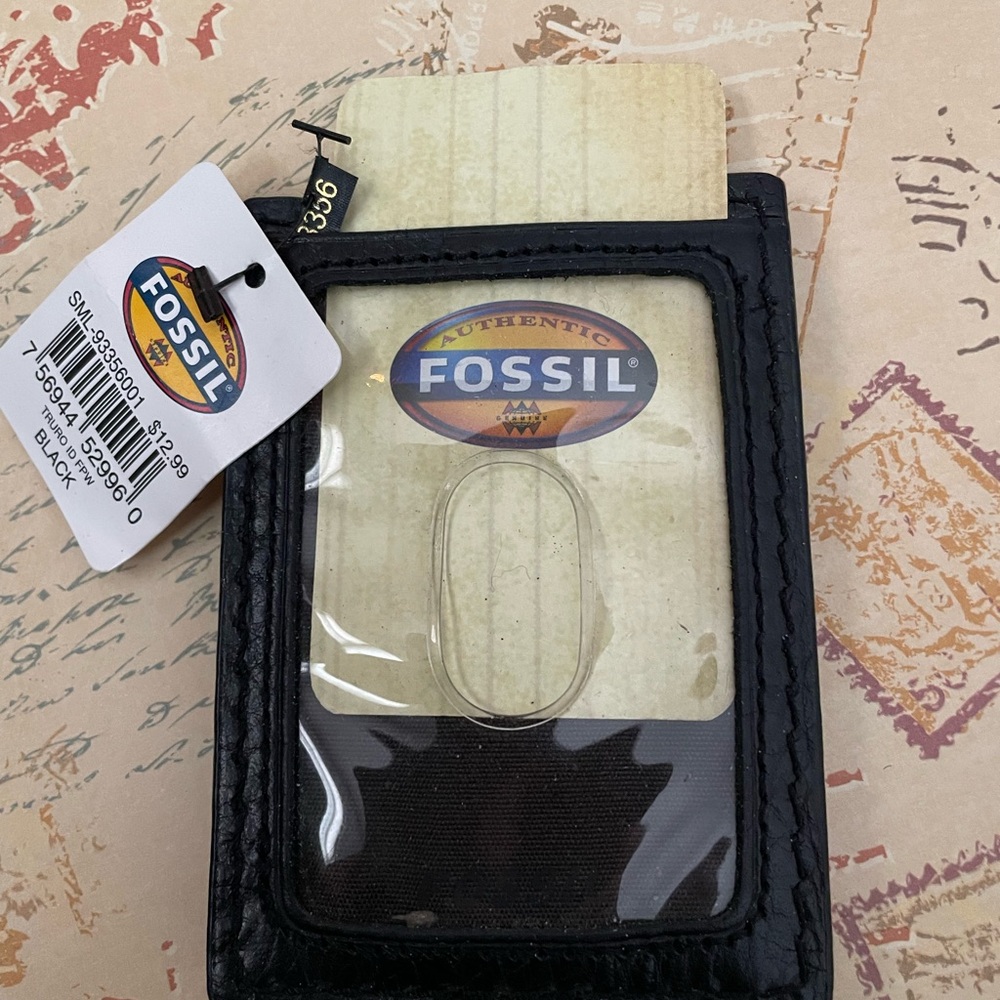 Fossil Black Card Holder